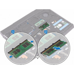 Замена модулей памяти Dell Alienware 15 R3