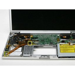 Замена жесткого диска PowerBook G4 Aluminium 17 